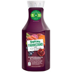 TROPICANA FARMSTAND POMEGRANATE BLUEBERRY 100 % FRUIT & VEGETABLE JUICE