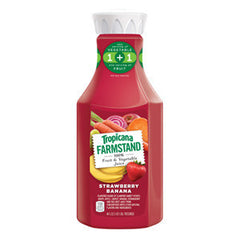 TROPICANA FARMSTAND STRAWBERRY BANANA 100% FRUIT & VEGETABLE JUICE