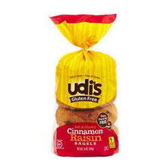 UDI'S GLUTEN-FREE CINNAMON RAISIN BAGELS