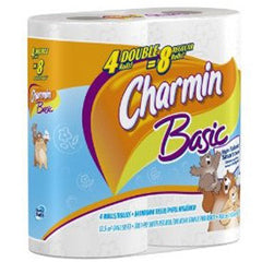 CHARMIN ULTRA SOFT 4 PACK - 4 DOUBLE = 8 REGULAR ROLLS