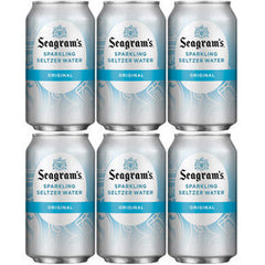 SEAGRAM'S SPARKLING SELTZER WATER ORIGINAL - 6 PACK CANS