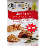 GLUTINO GLUTEN FREE ROSEMARY & OLIVE OIL SNACK CRACKERS