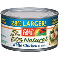 VALLEY FRESH 100% NATURAL CHICKEN BREAST IN WATER