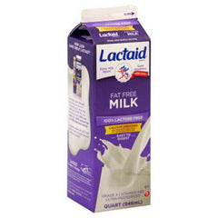 LACTAID FATFREE MILK - 100% LACTOSE FREE WITH CALCIUM