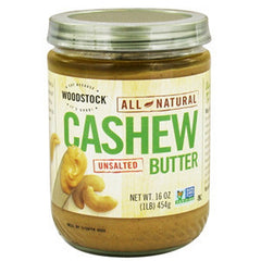 WOODSTOCK ALL NATURAL UNSALTED CASHEW BUTTER