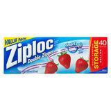 ZIPLOC DOUBLE  ZIPPER STORAGE BAGS - 1 GALLON