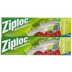 ZIPLOC FRESH PRODUCE GALLON BAGS 10 9/16IN  10 3/4IN