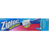 ZIPLOC SLIDER BAGS FREEZER GALLON  WITH EXPANDLE BOTTOM 10 BAGS