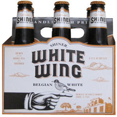 SHINER WHITE WING BELGIAN WHITE BEER - 6 PACK - 12 FL OZ EACH BOTTLE