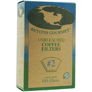 BEYOND GOURMET #2 UNBLEACHED COFFEE FILTERS