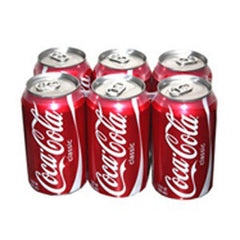 COCA COLA SODA - 6 PACK 12 FL OZ EACH CAN