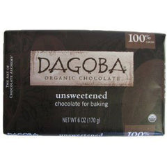 DAGOBA ORGANIC UNSWEETENED CHOCOLATE FOR BAKING