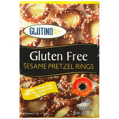 GLUTINO GLUTEN FREE SESAME PRETZEL RINGS