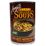 AMY'S ORGANIC SOUPS HEARTHY MINESTRONE WITH VEGETABLES