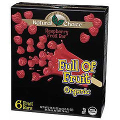 NATURAL CHOICE FULL OF FRUIT ORGANIC RASPBERRY FRUIT BARS