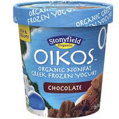 STONYFIELD OIKOS CHOCOLATE NONFAT GREEK FROZEN YOGURT