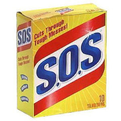 S.O.S STEEL WOOL SOAP PADS 10 PADS