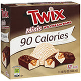 TWIX MINIS ICE CREAM BARS 90 CALORIES