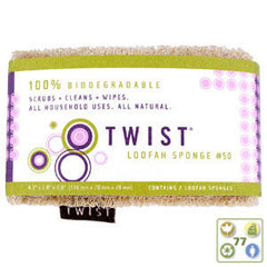 TWIST LOOFAH SPONGE CLEANING