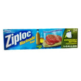 ZIPLOC MARINADE BAGS EXPANDABLE BOTTOM FOR STANDING 1/2 GALLON 24 BAGS