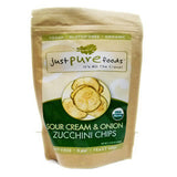 JUST PURE FOODS SOUR CREAM & ONION ZUCCHINI CHIPS